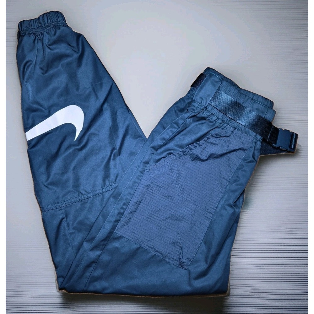 Nike Sportswear Woven Jogger Pants‎ Womens XS Blue Swoosh Athletic Track Pants